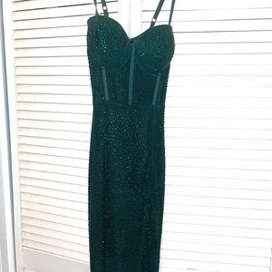 Forest Green Corset Windsor Prom Dress
